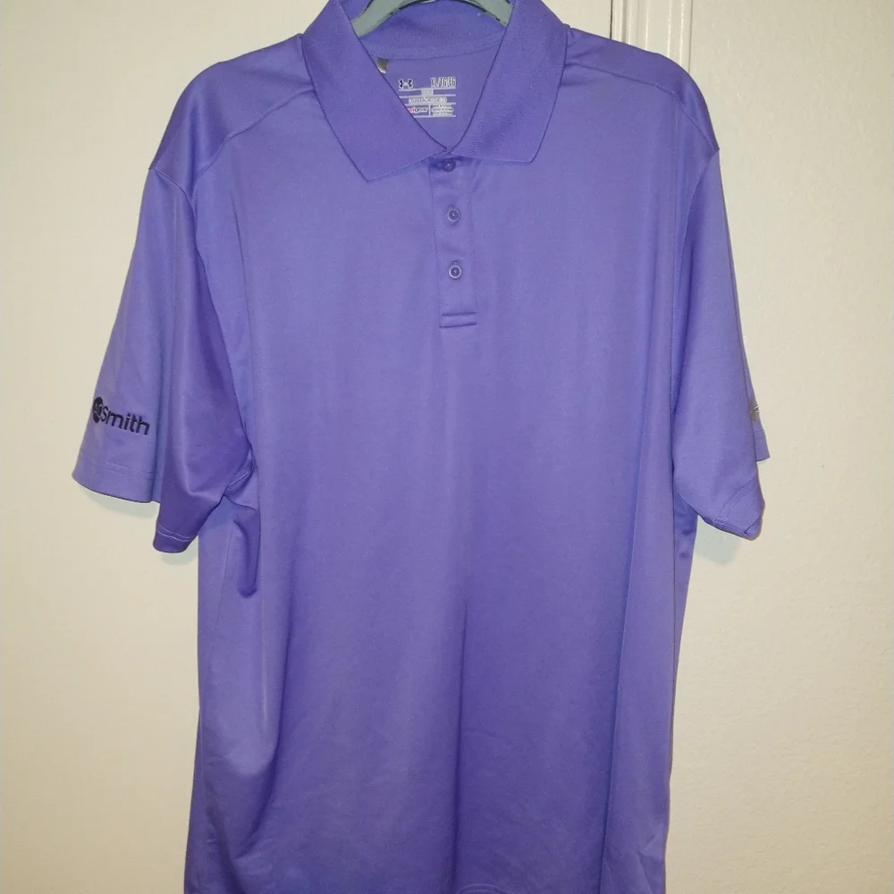 Under Armour Loose Heatgear Short Sleeve Polo Shirt Men's sz XL - Picture 1 of 7